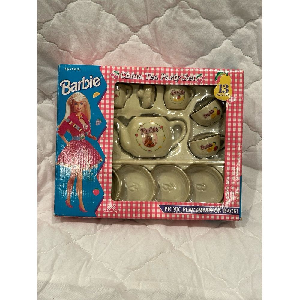 Vintage Barbie Tea Set